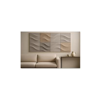 Sculptural Acoustic Felt Wall Panels In Soft Relief framed paintings