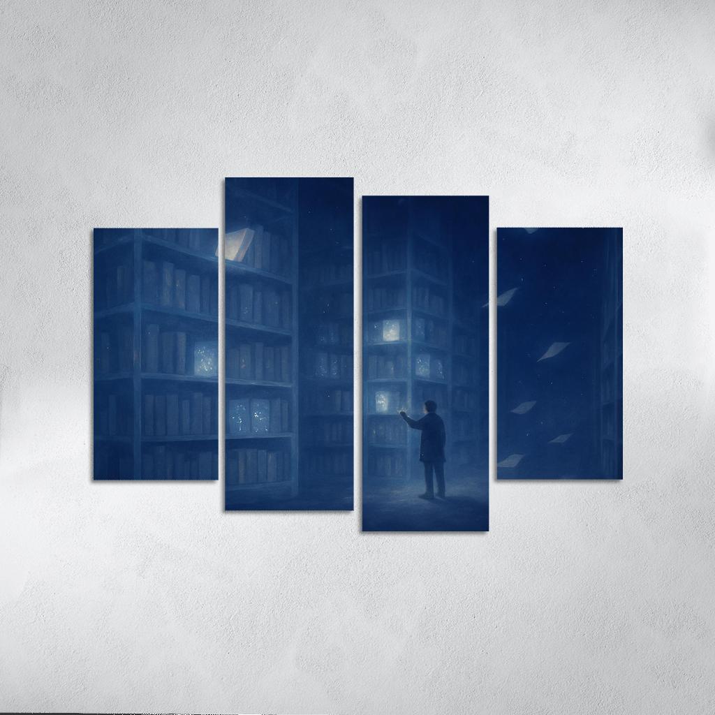 The Library Of Unasked Questions modern paintings frame