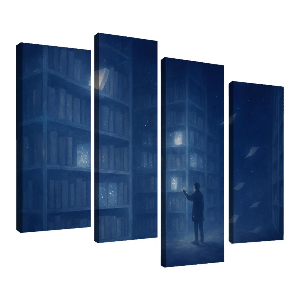 The Library Of Unasked Questions modern paintings frame