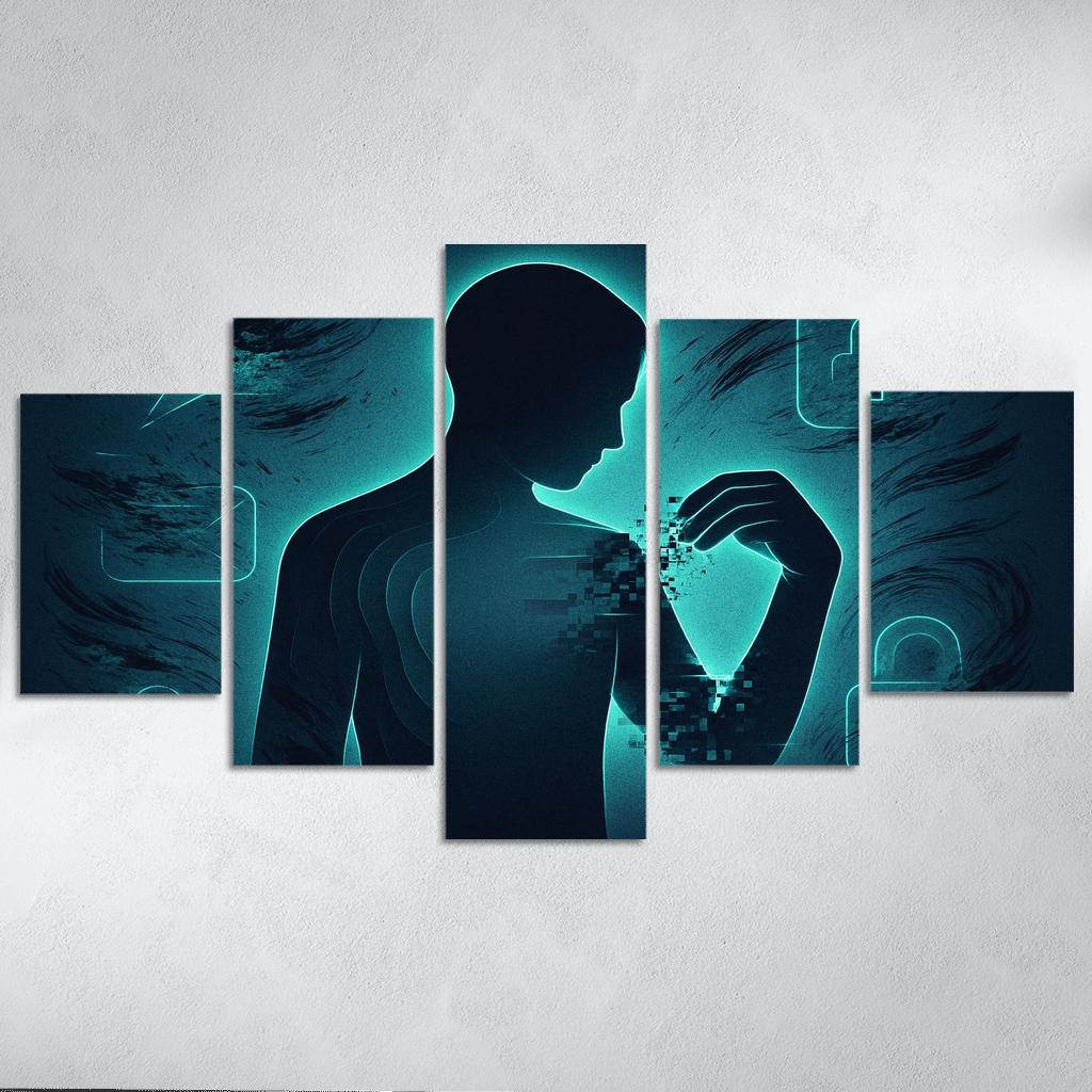 The Right To Be Forgotten custom paintings frame