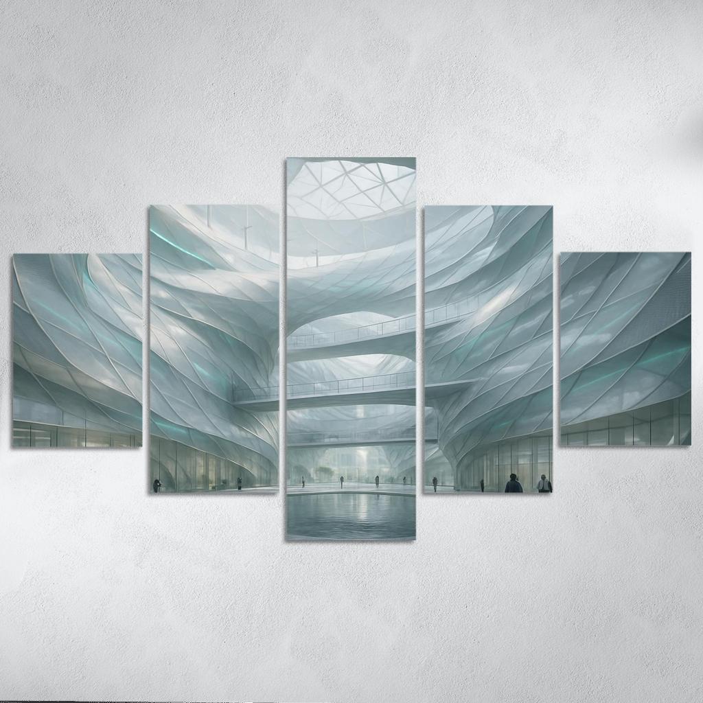 Kinetic Wind Veil Atrium decor