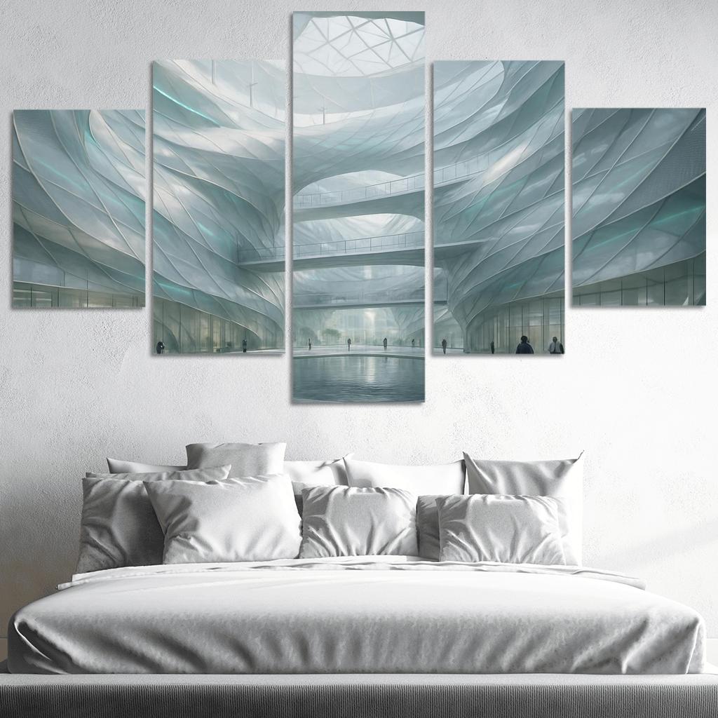 Kinetic Wind Veil Atrium decor