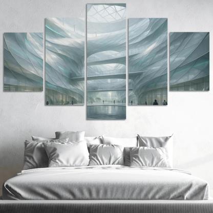 Kinetic Wind Veil Atrium decor