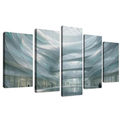 Kinetic Wind Veil Atrium decor