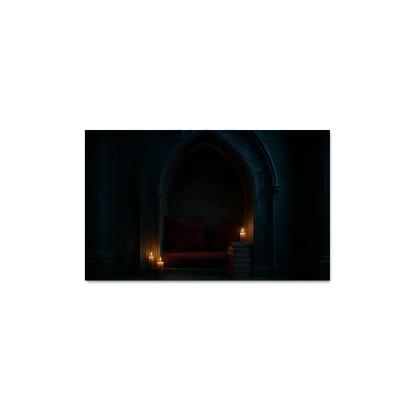 Coffin Shaped Reading Nook With Iron Filigree modern paintings frame