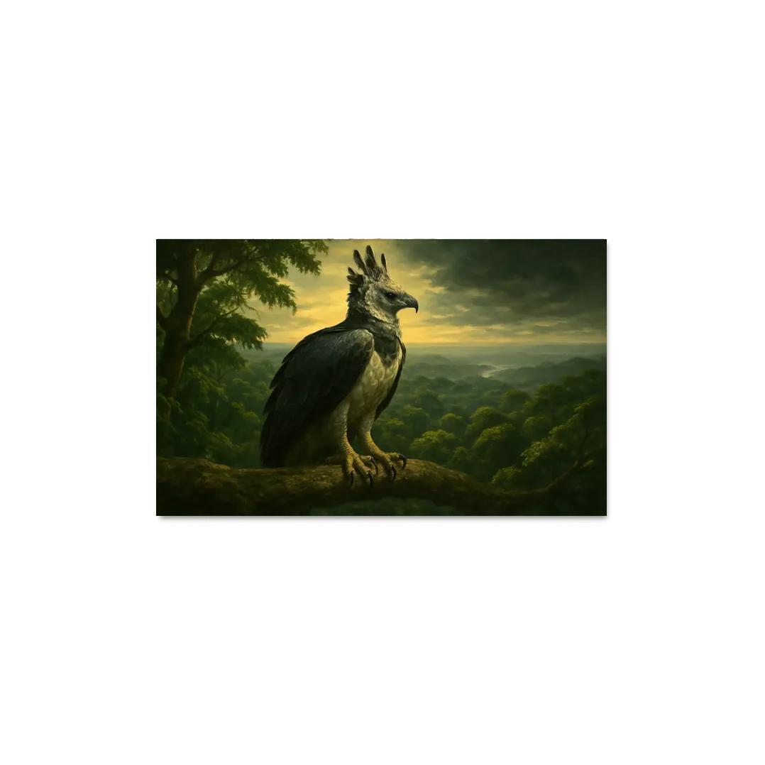 The Regal Harpy Eagle Above The Amazon Canopy oil paintings frame
