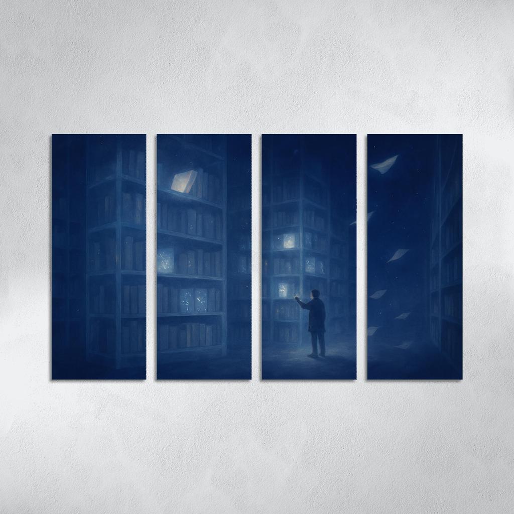 The Library Of Unasked Questions modern paintings frame