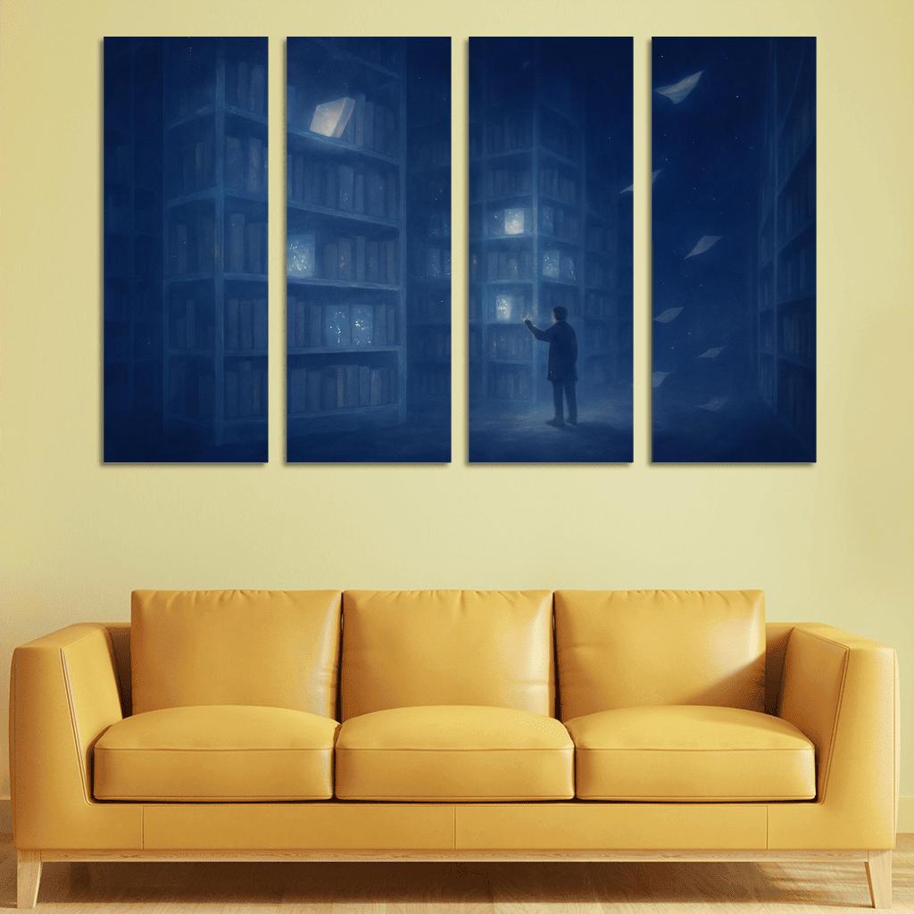 The Library Of Unasked Questions modern paintings frame