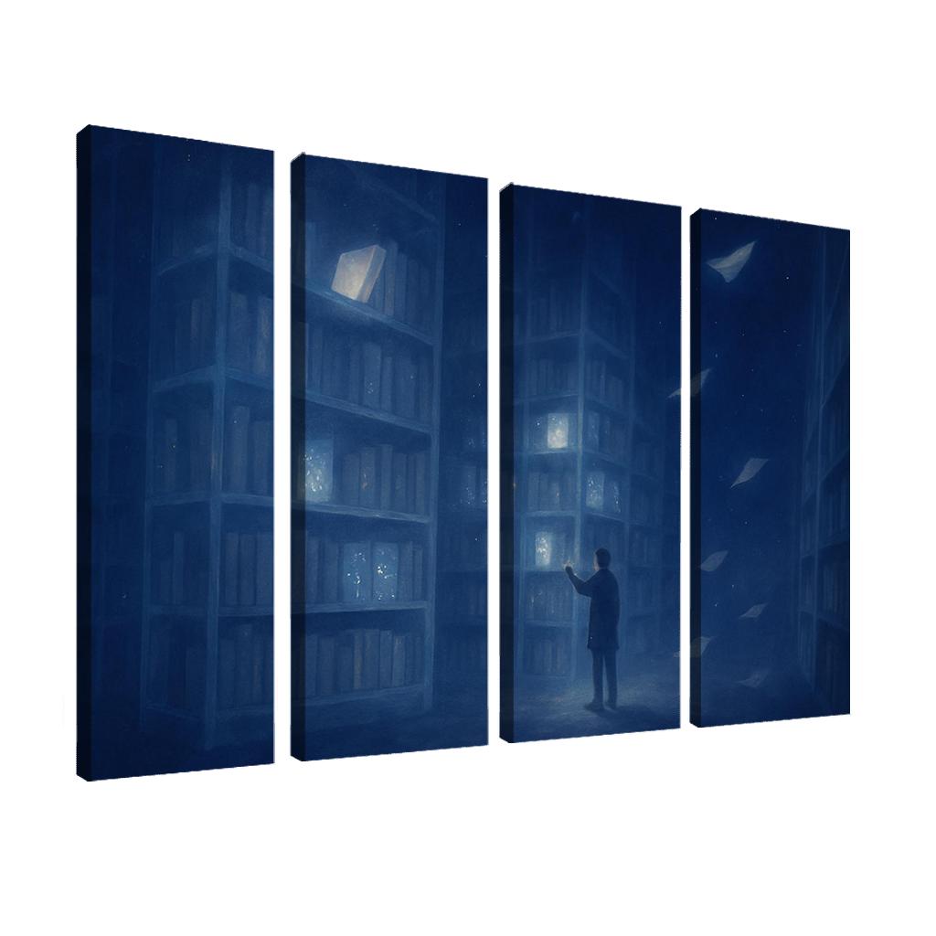 The Library Of Unasked Questions modern paintings frame