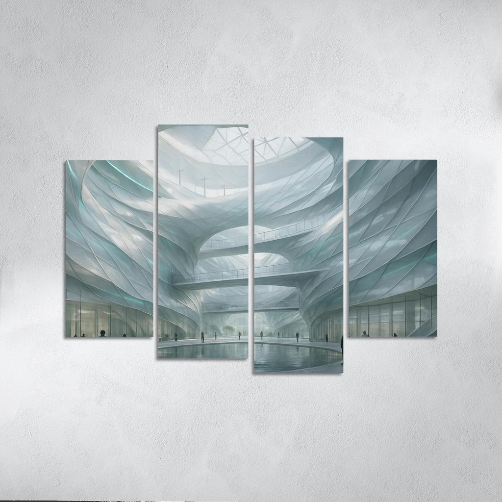 Kinetic Wind Veil Atrium decor