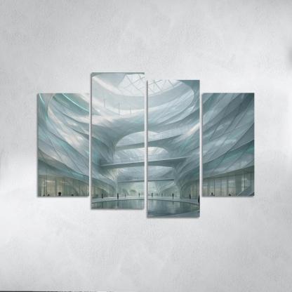 Kinetic Wind Veil Atrium decor