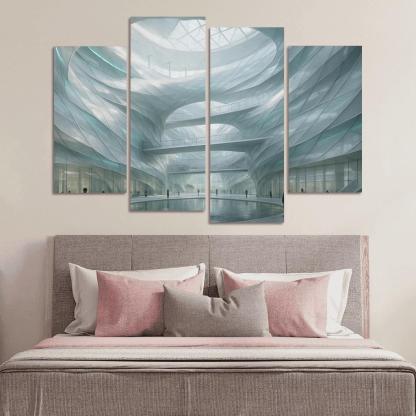 Kinetic Wind Veil Atrium decor