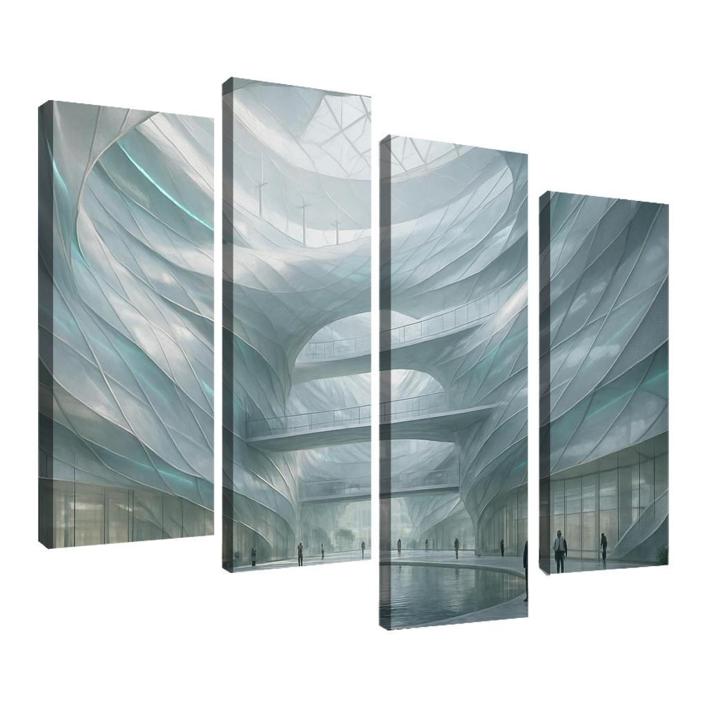 Kinetic Wind Veil Atrium decor