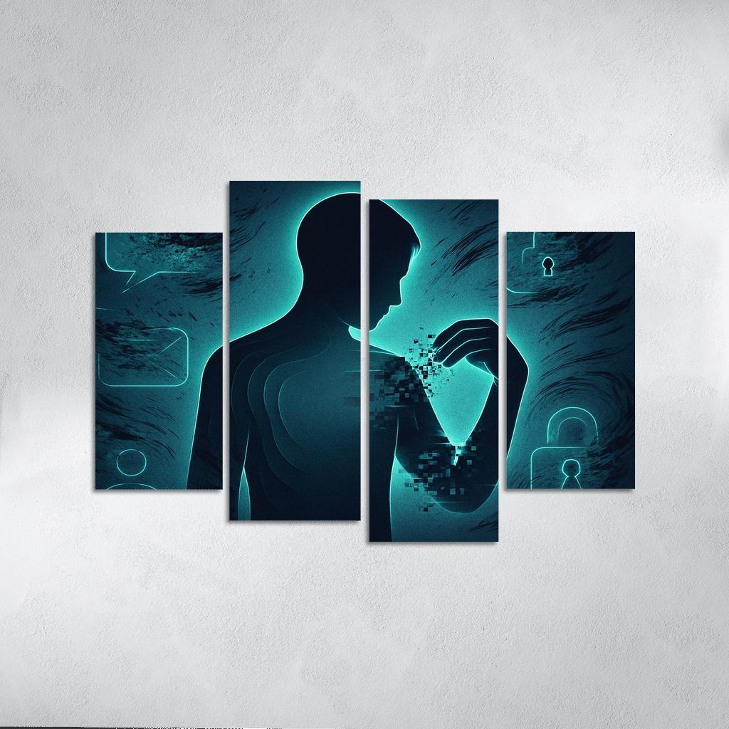 The Right To Be Forgotten custom paintings frame