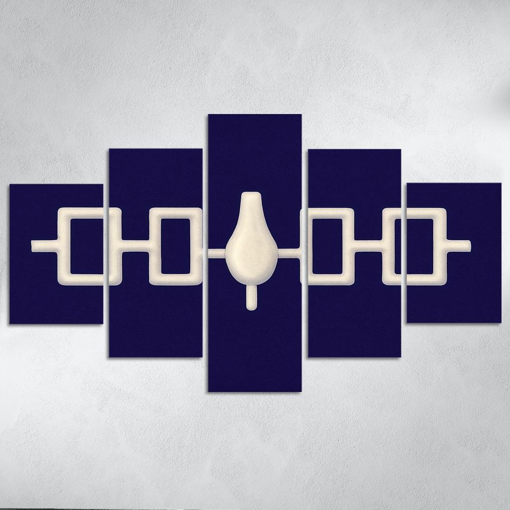 Hiawatha Wampum Symbol The Flag Of The Iroquois Confederacy wall decor