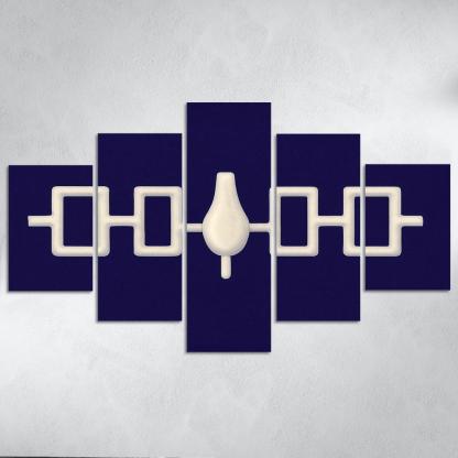Hiawatha Wampum Symbol The Flag Of The Iroquois Confederacy wall decor