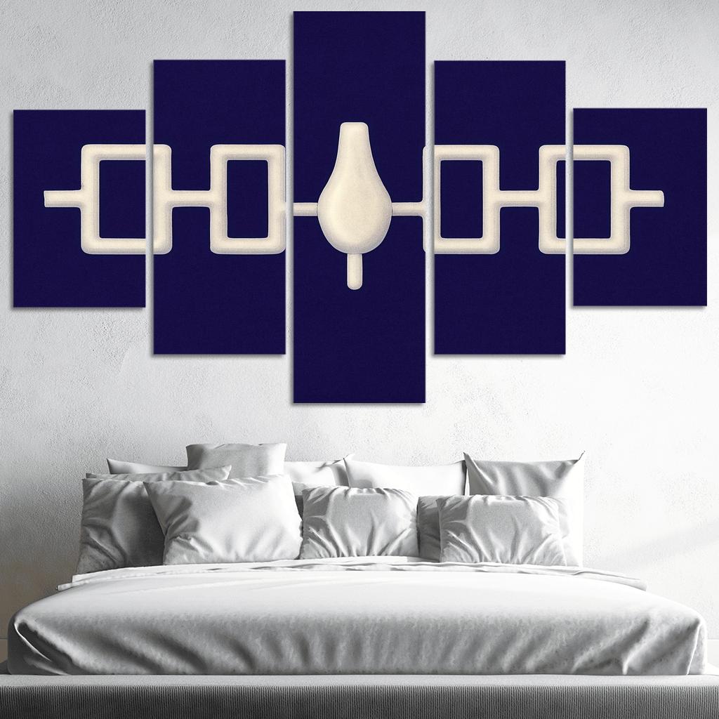 Hiawatha Wampum Symbol The Flag Of The Iroquois Confederacy wall decor