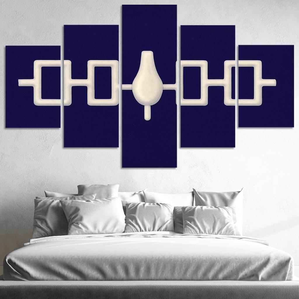 Hiawatha Wampum Symbol The Flag Of The Iroquois Confederacy wall decor