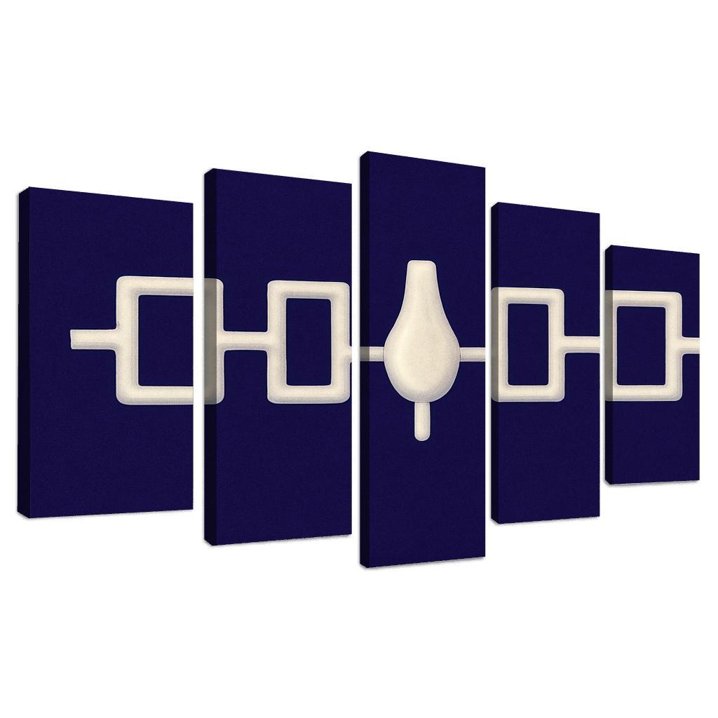 Hiawatha Wampum Symbol The Flag Of The Iroquois Confederacy wall decor