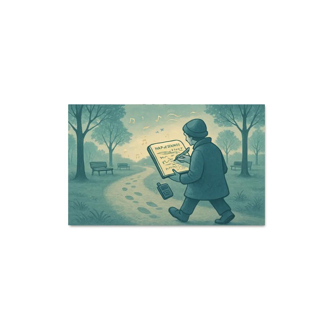 Soundscape Walk Mapping wall art