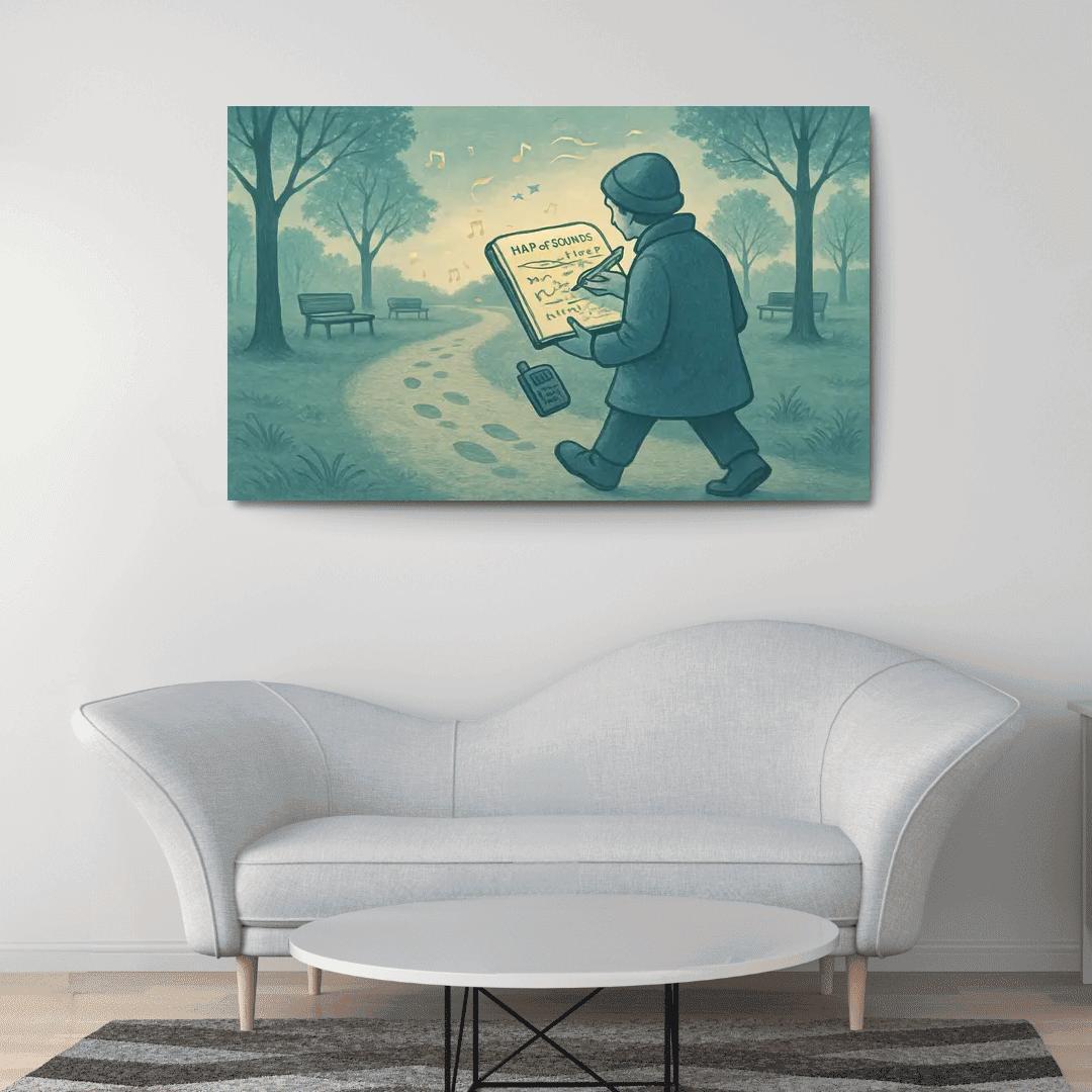 Soundscape Walk Mapping wall art