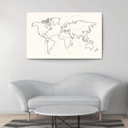 Passport Stamps Of The Sky Sea abstract paintings frame