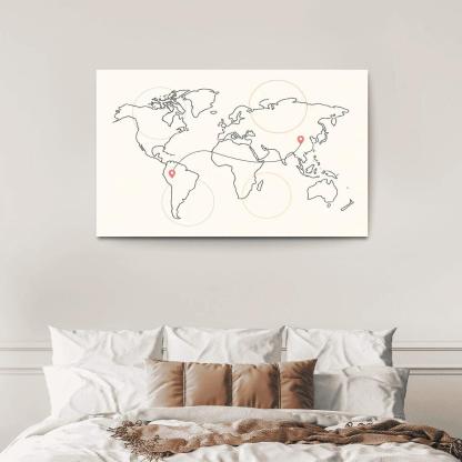 Passport Stamps Of The Sky Sea abstract paintings frame