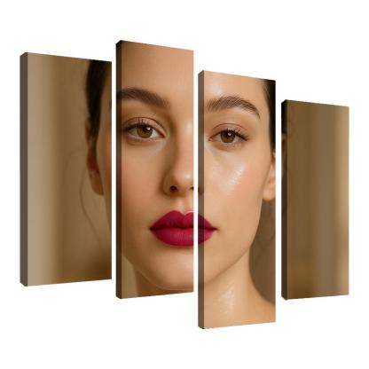 Glass Skin Velvet Lips Contrast Look framed paintings