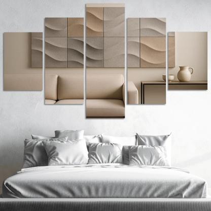Sculptural Acoustic Felt Wall Panels In Soft Relief framed paintings