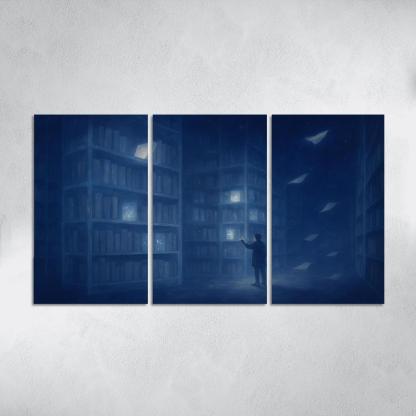 The Library Of Unasked Questions modern paintings frame