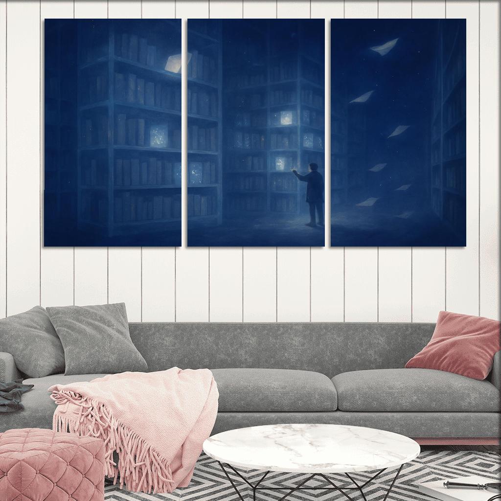 The Library Of Unasked Questions modern paintings frame