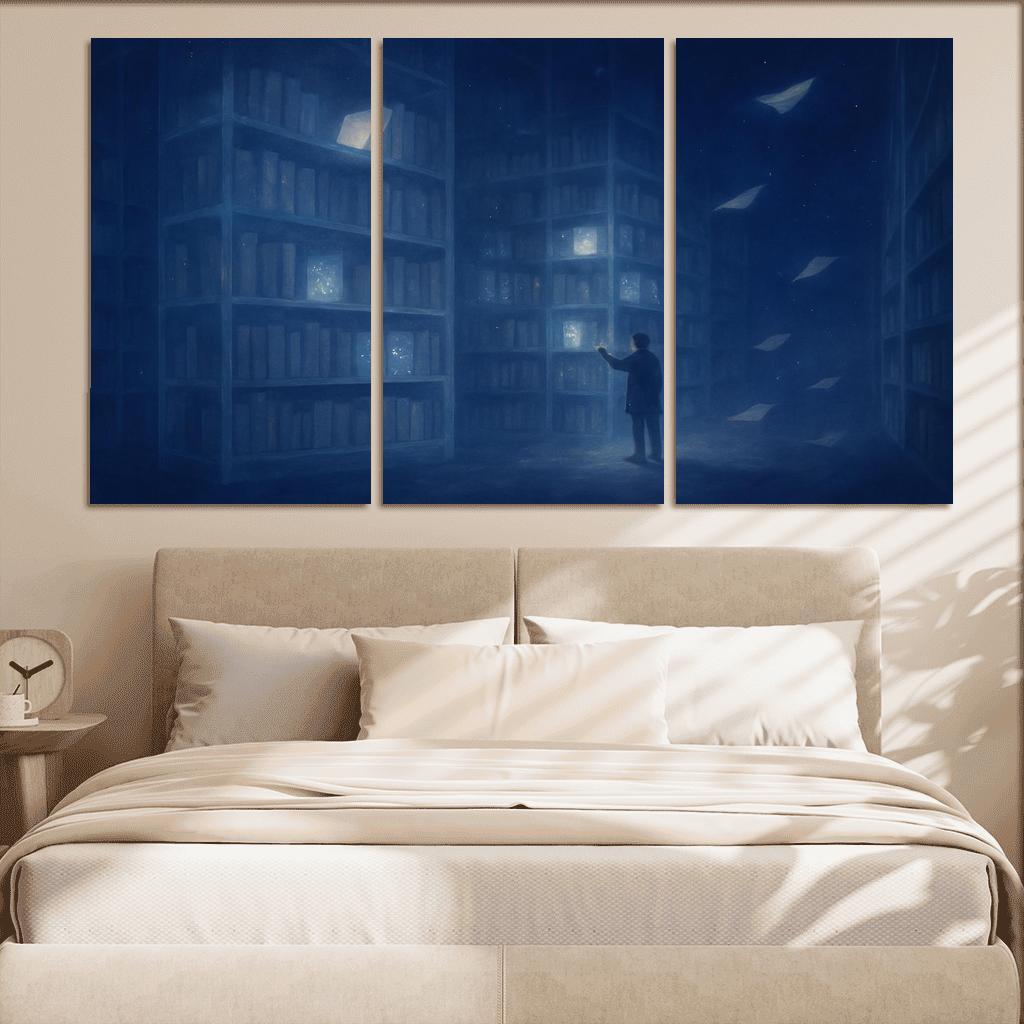 The Library Of Unasked Questions modern paintings frame