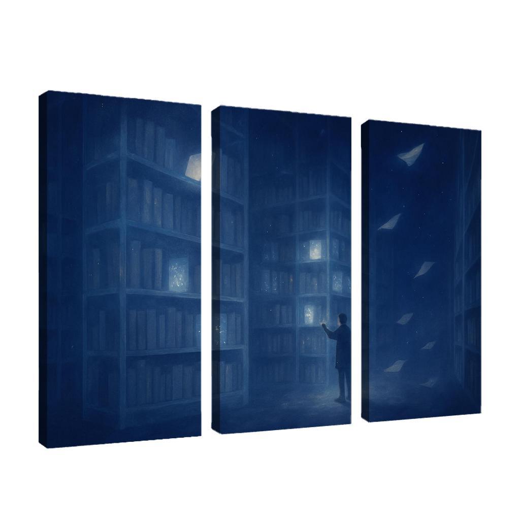 The Library Of Unasked Questions modern paintings frame