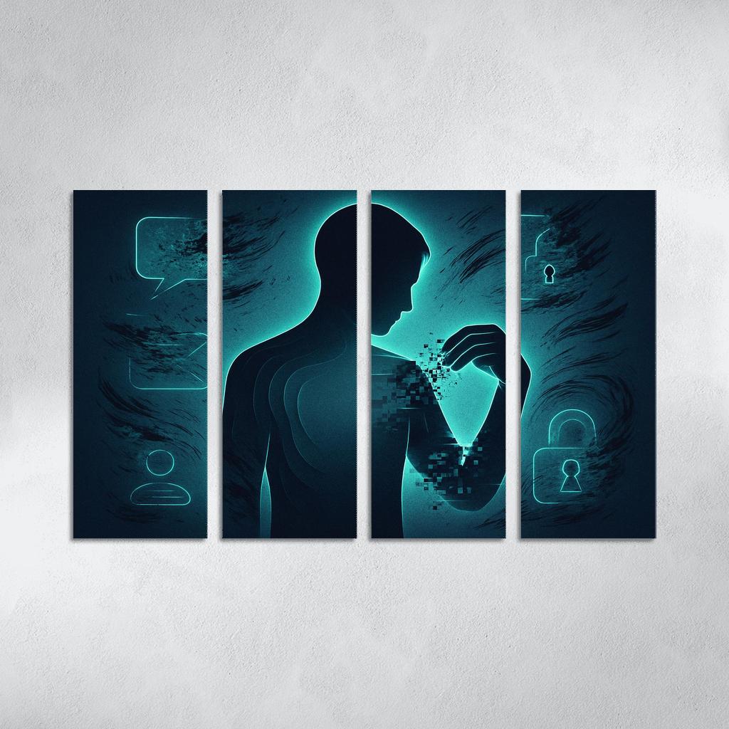 The Right To Be Forgotten custom paintings frame