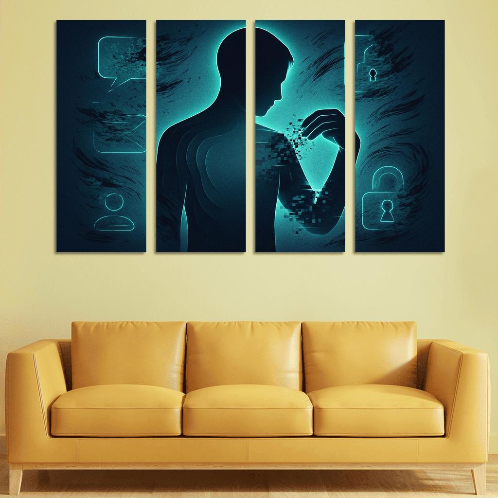 The Right To Be Forgotten custom paintings frame