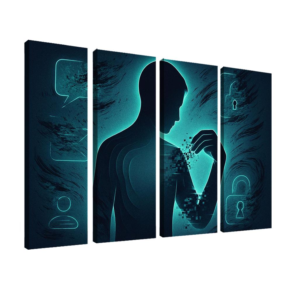 The Right To Be Forgotten custom paintings frame