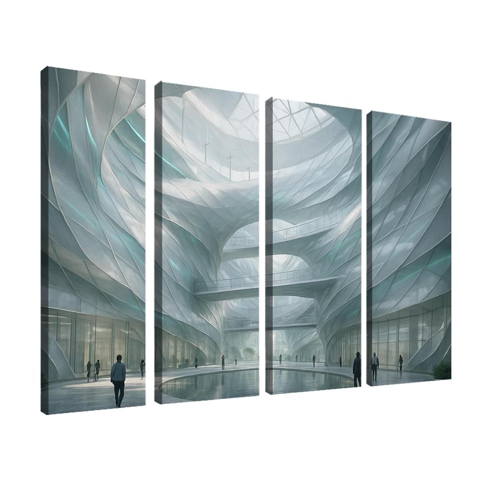 Kinetic Wind Veil Atrium decor