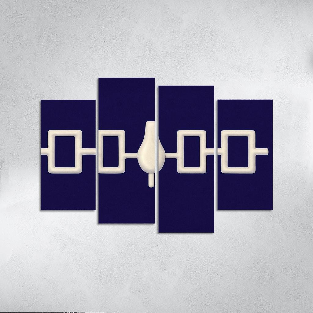 Hiawatha Wampum Symbol The Flag Of The Iroquois Confederacy wall decor