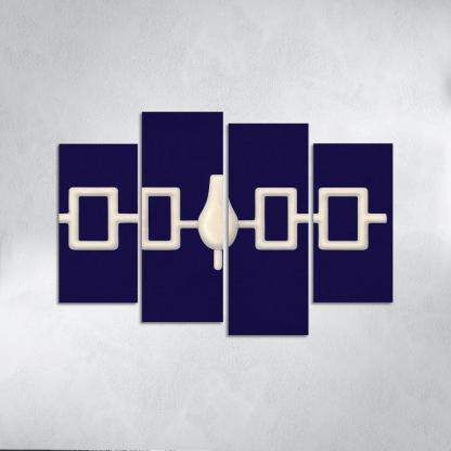 Hiawatha Wampum Symbol The Flag Of The Iroquois Confederacy wall decor