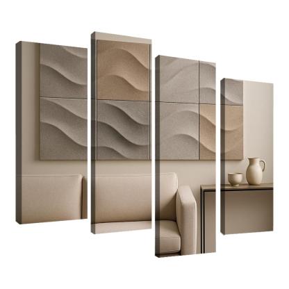 Sculptural Acoustic Felt Wall Panels In Soft Relief framed paintings