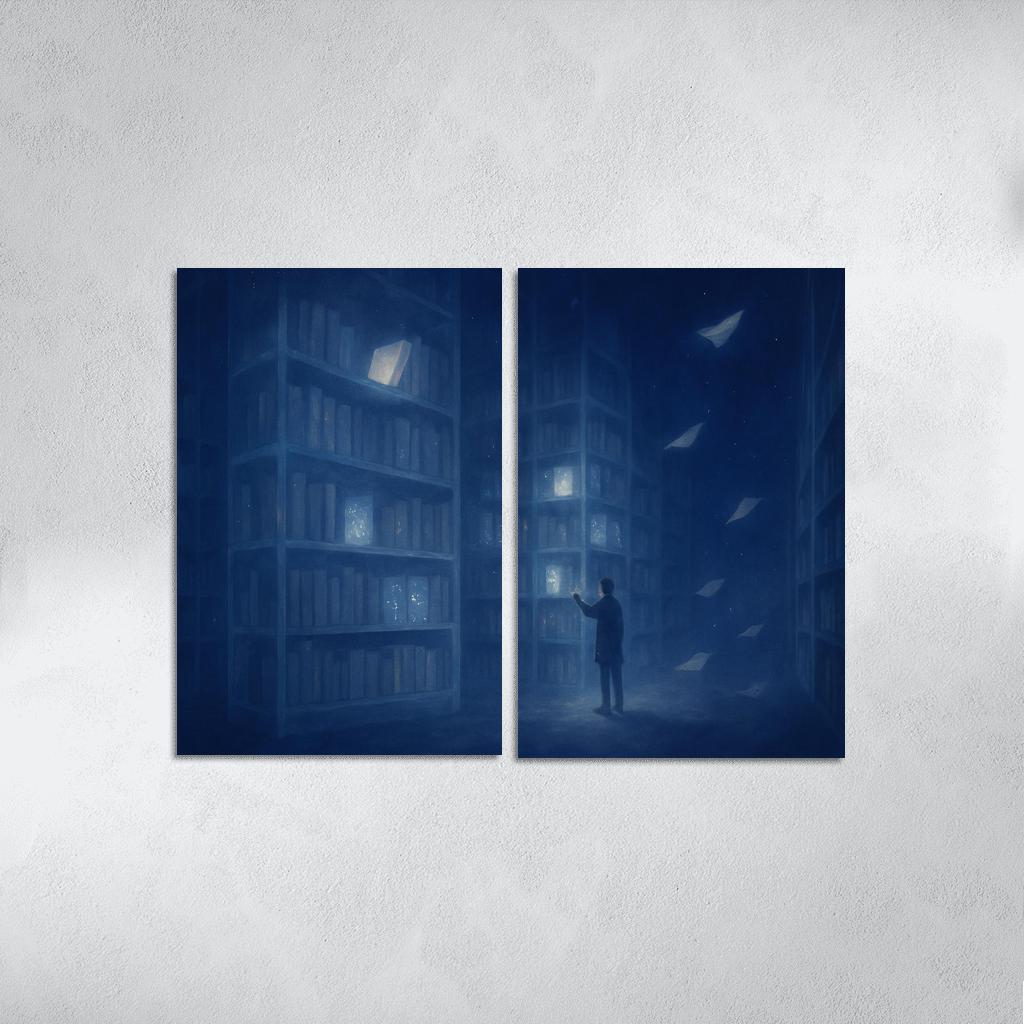 The Library Of Unasked Questions modern paintings frame