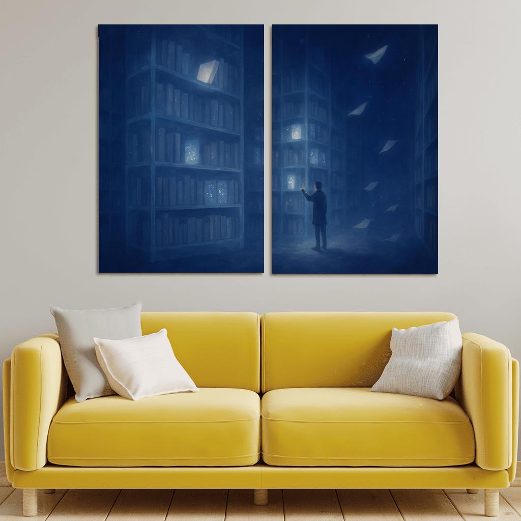 The Library Of Unasked Questions modern paintings frame