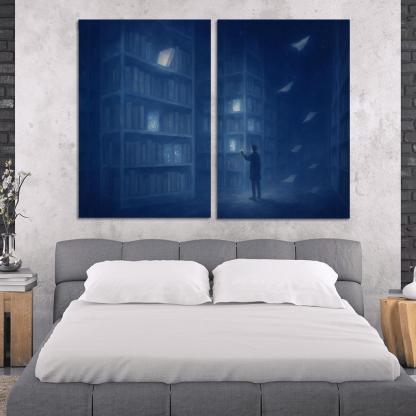 The Library Of Unasked Questions modern paintings frame