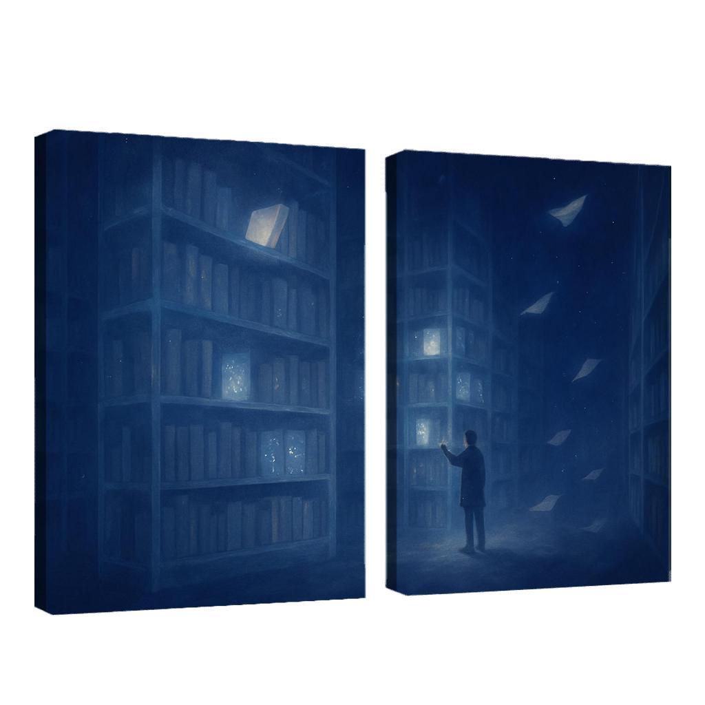 The Library Of Unasked Questions modern paintings frame