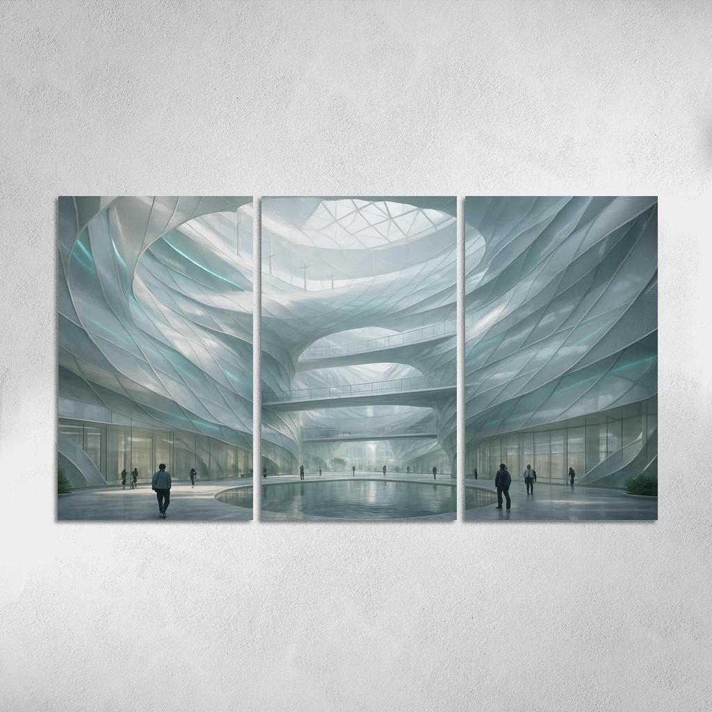 Kinetic Wind Veil Atrium decor