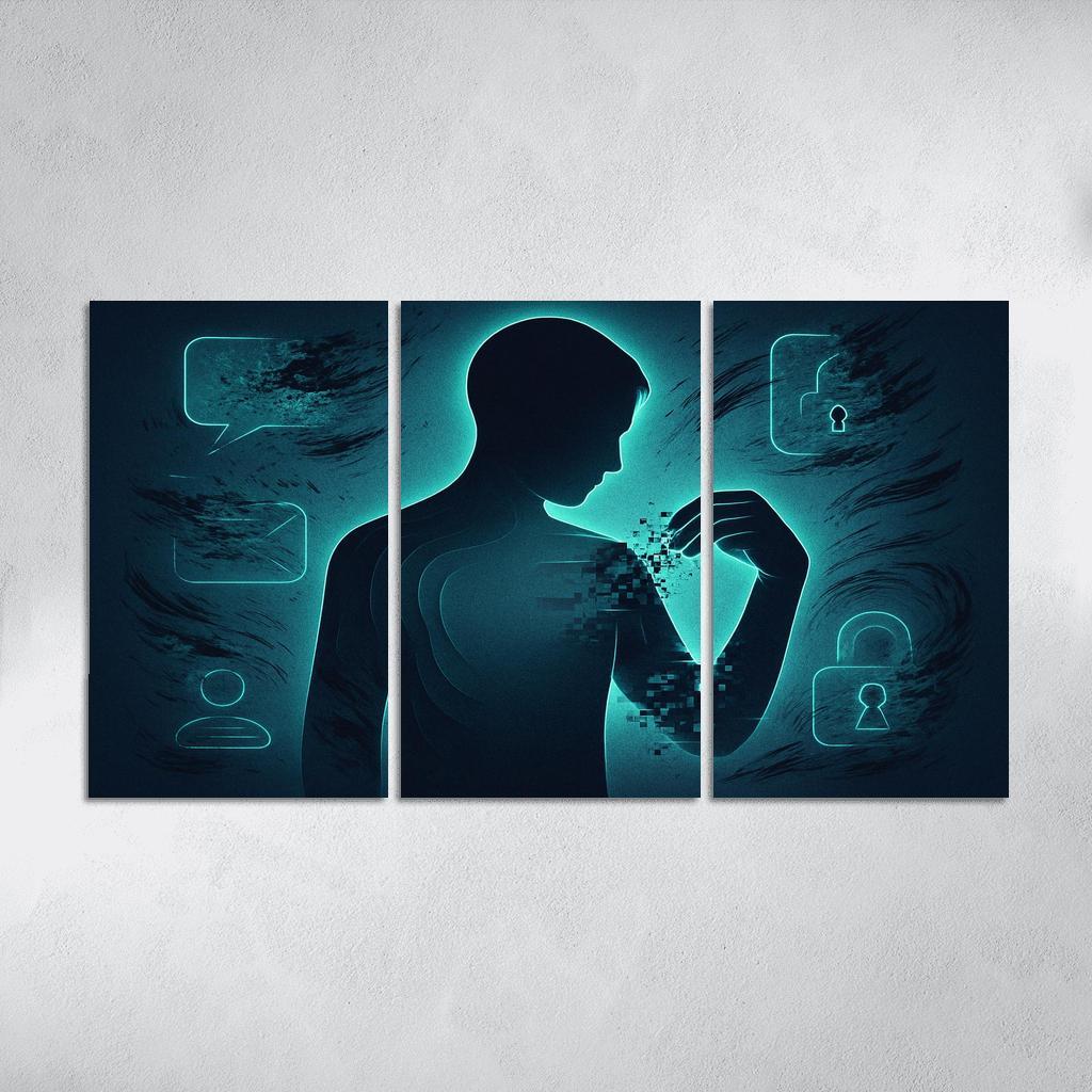 The Right To Be Forgotten custom paintings frame