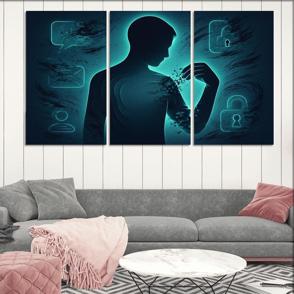 The Right To Be Forgotten custom paintings frame