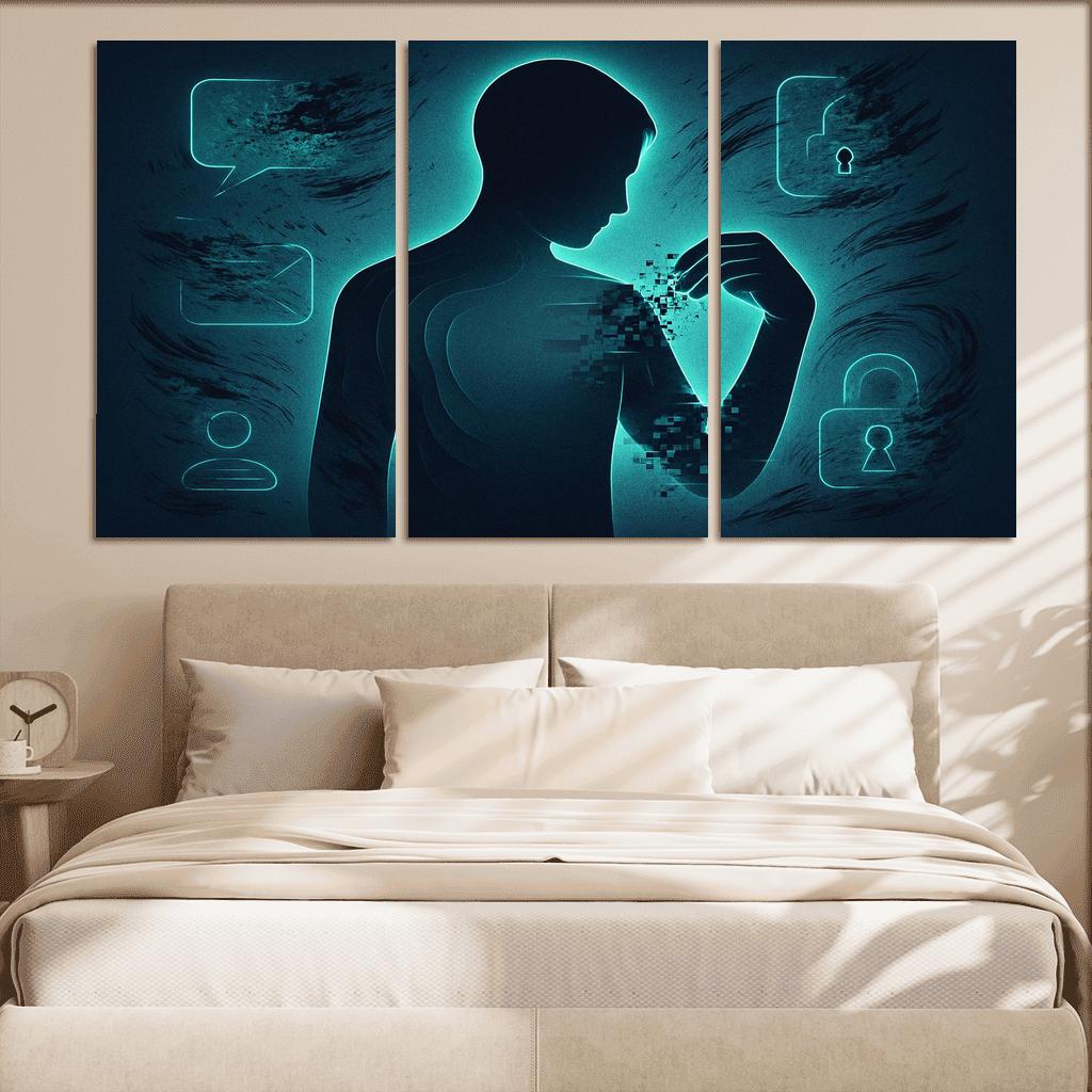 The Right To Be Forgotten custom paintings frame