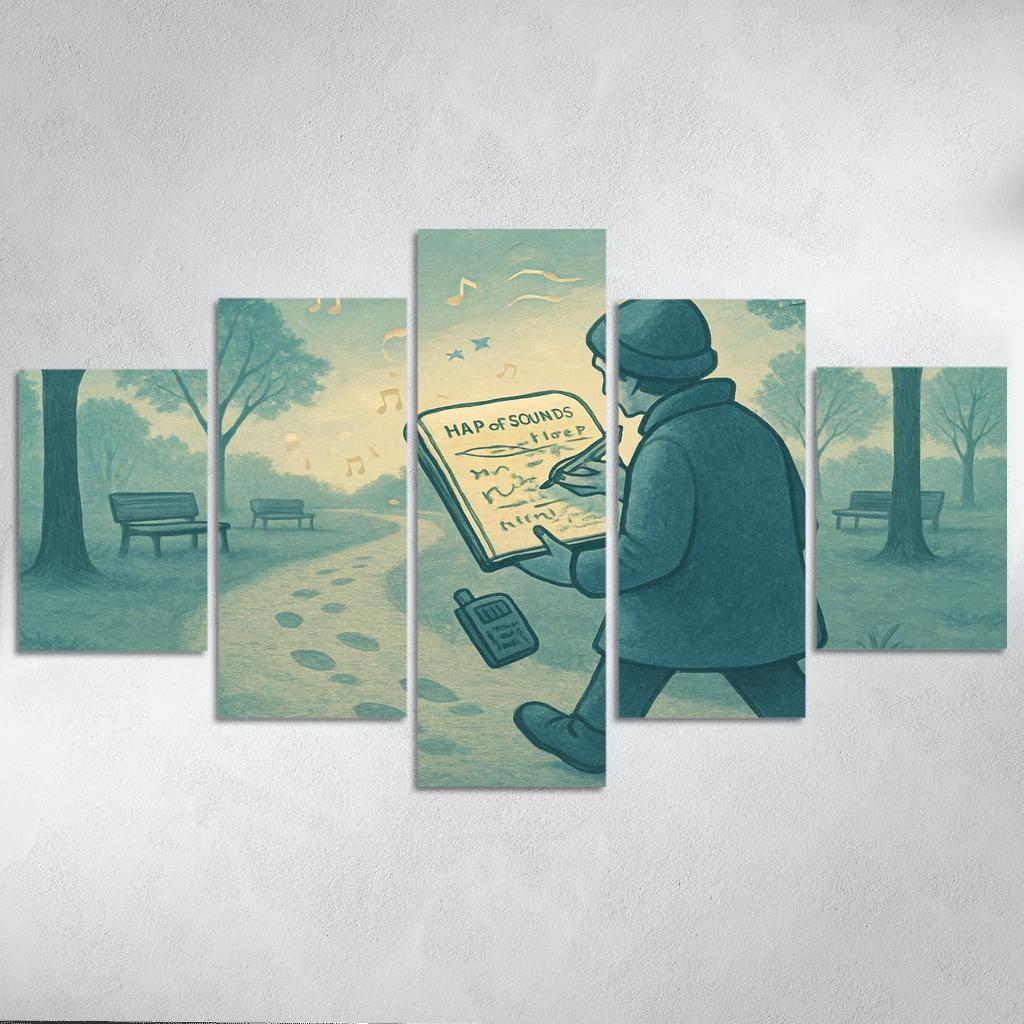 Soundscape Walk Mapping wall art