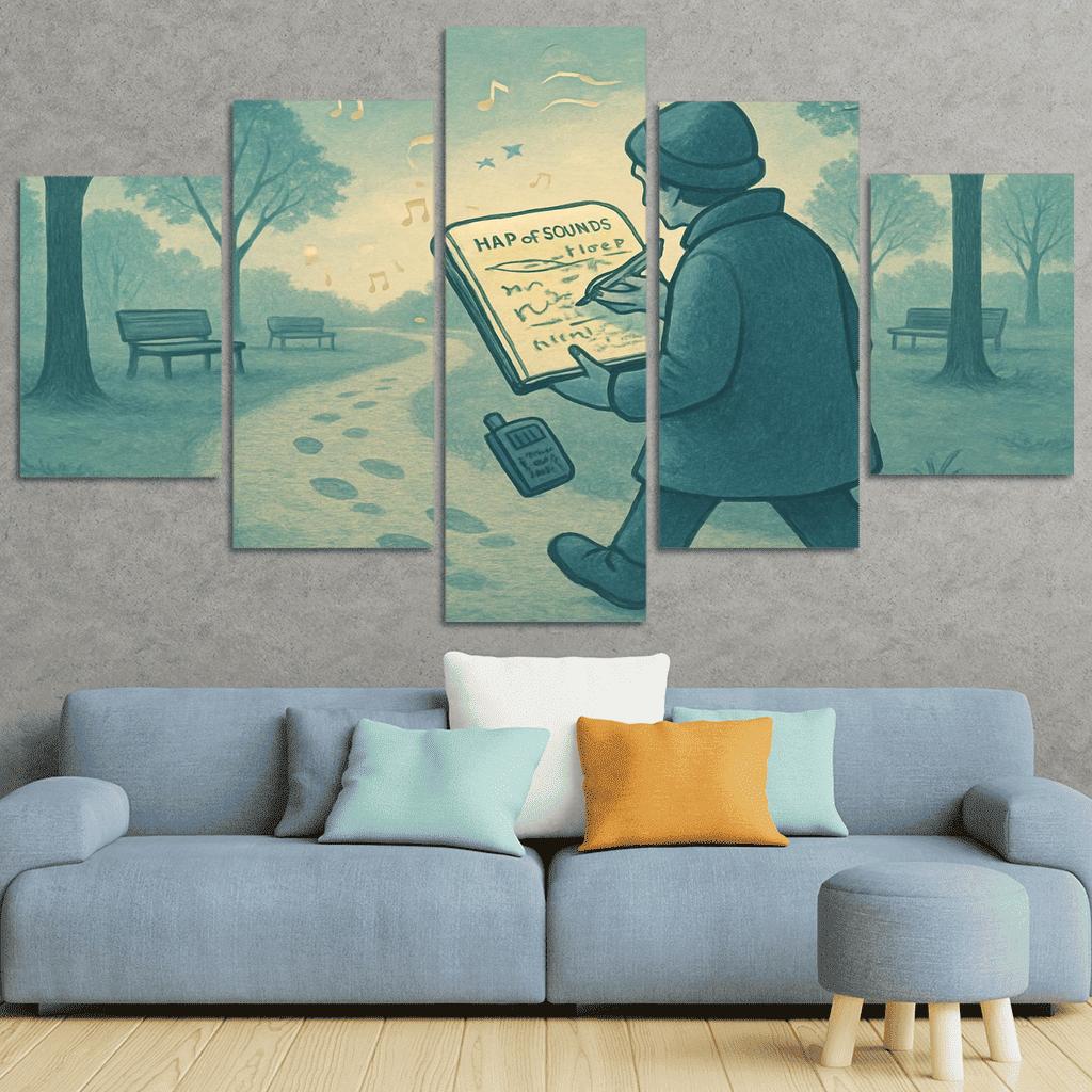 Soundscape Walk Mapping wall art